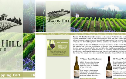 Web Strategy, SEO and Ecommerce Web Development for Winery or Vineyard